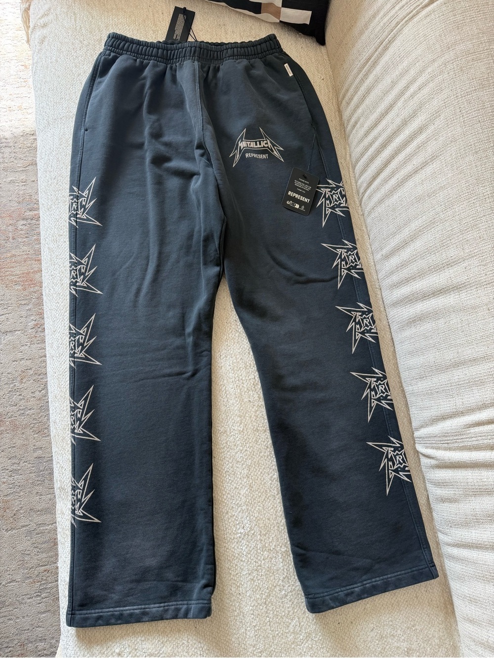 Metallica Black Graphic Logo Sweatpants Metallica 40 Year Anniversary sweatpants